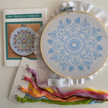 Bee Mandala Sampler Craft DIY Embroidery Kit