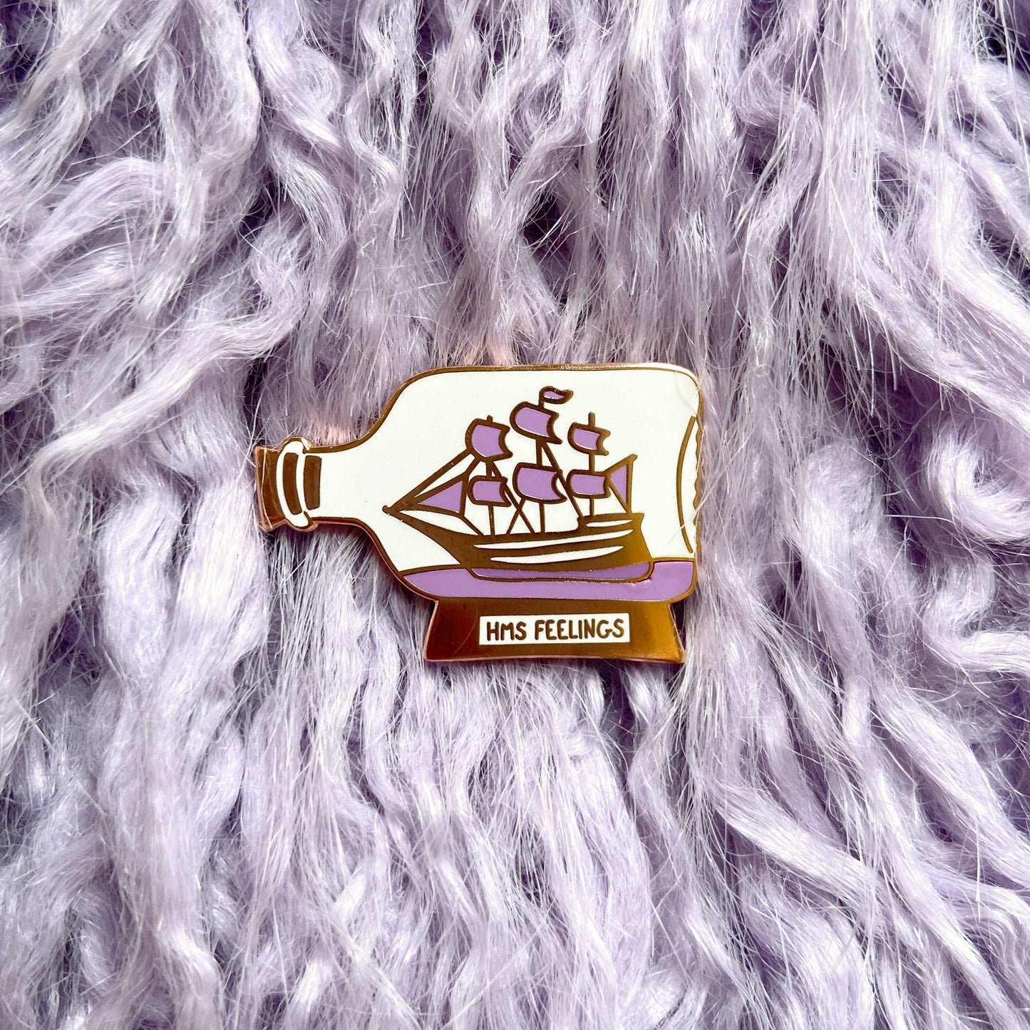 Feelings Ship Enamel Pin