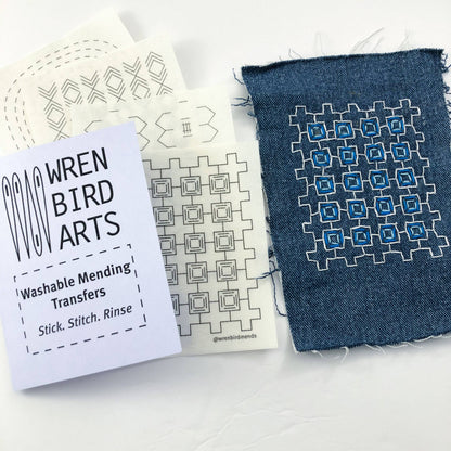 Washable Mending Transfers #5 Lavender Patterns