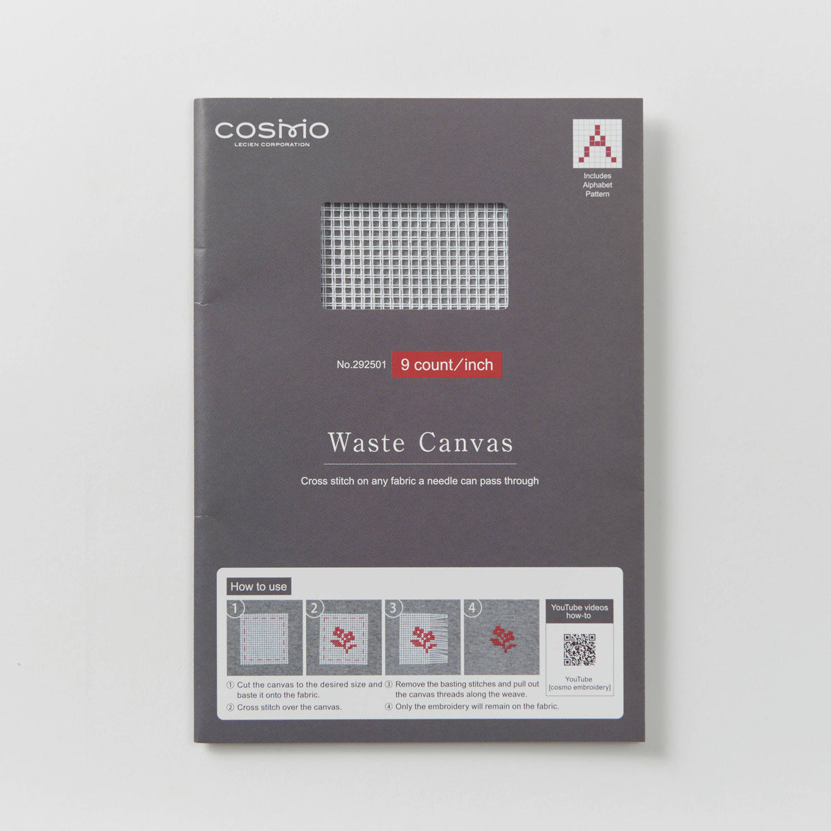COSMO Embroidery Waste Canvas 9 ct