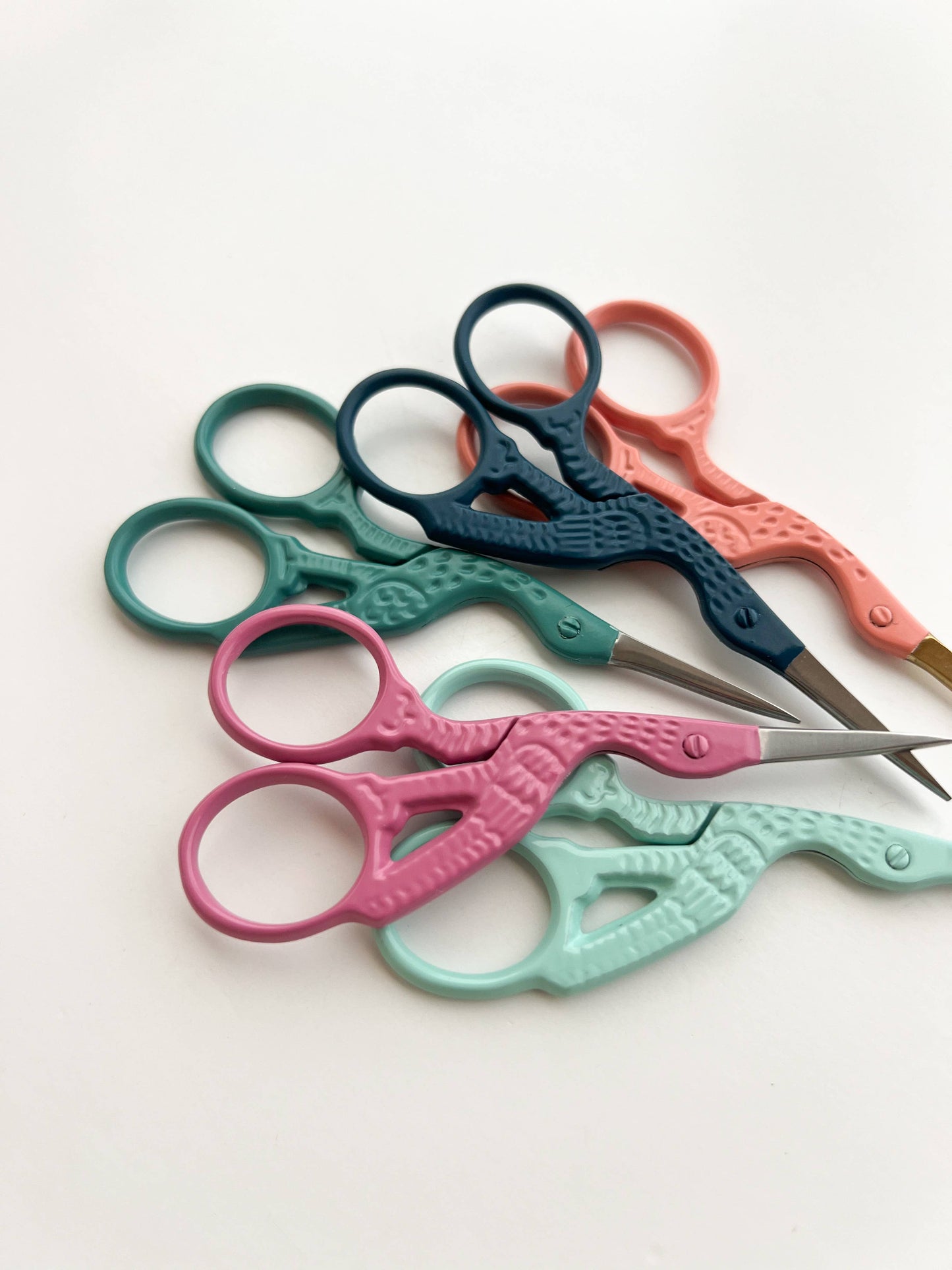 Bird scissors, small sewing scissors, stork scissors