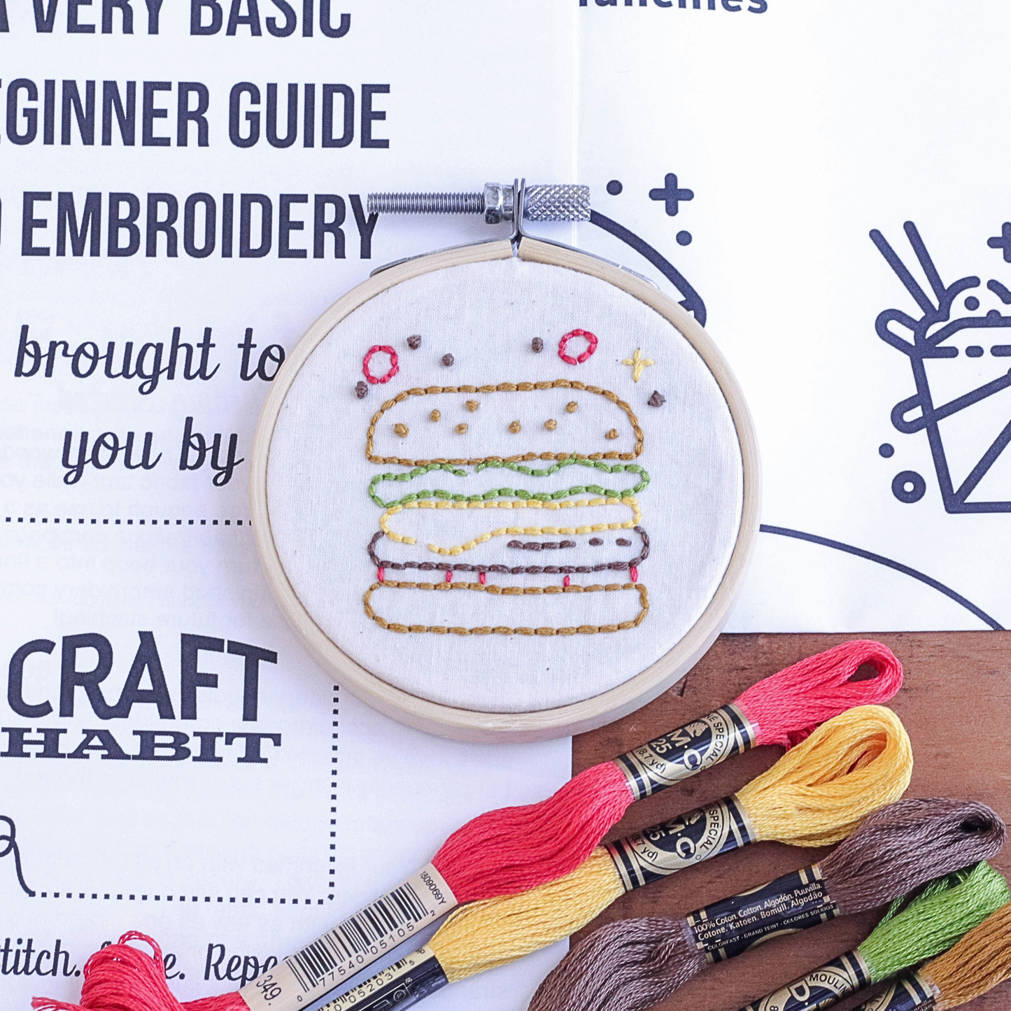 Midnight Munchies Mini Embroidery Kit