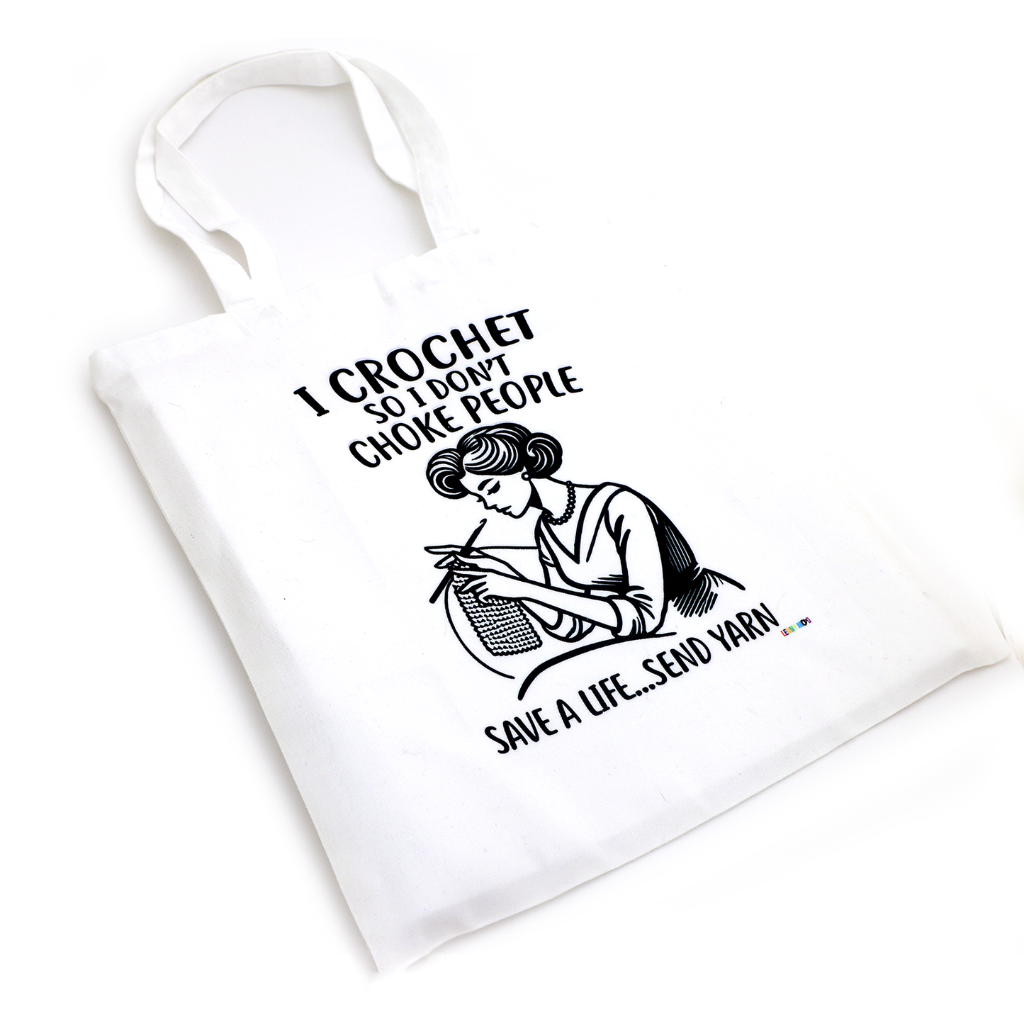 I Crochet so I Don't Choke People Tote Bag