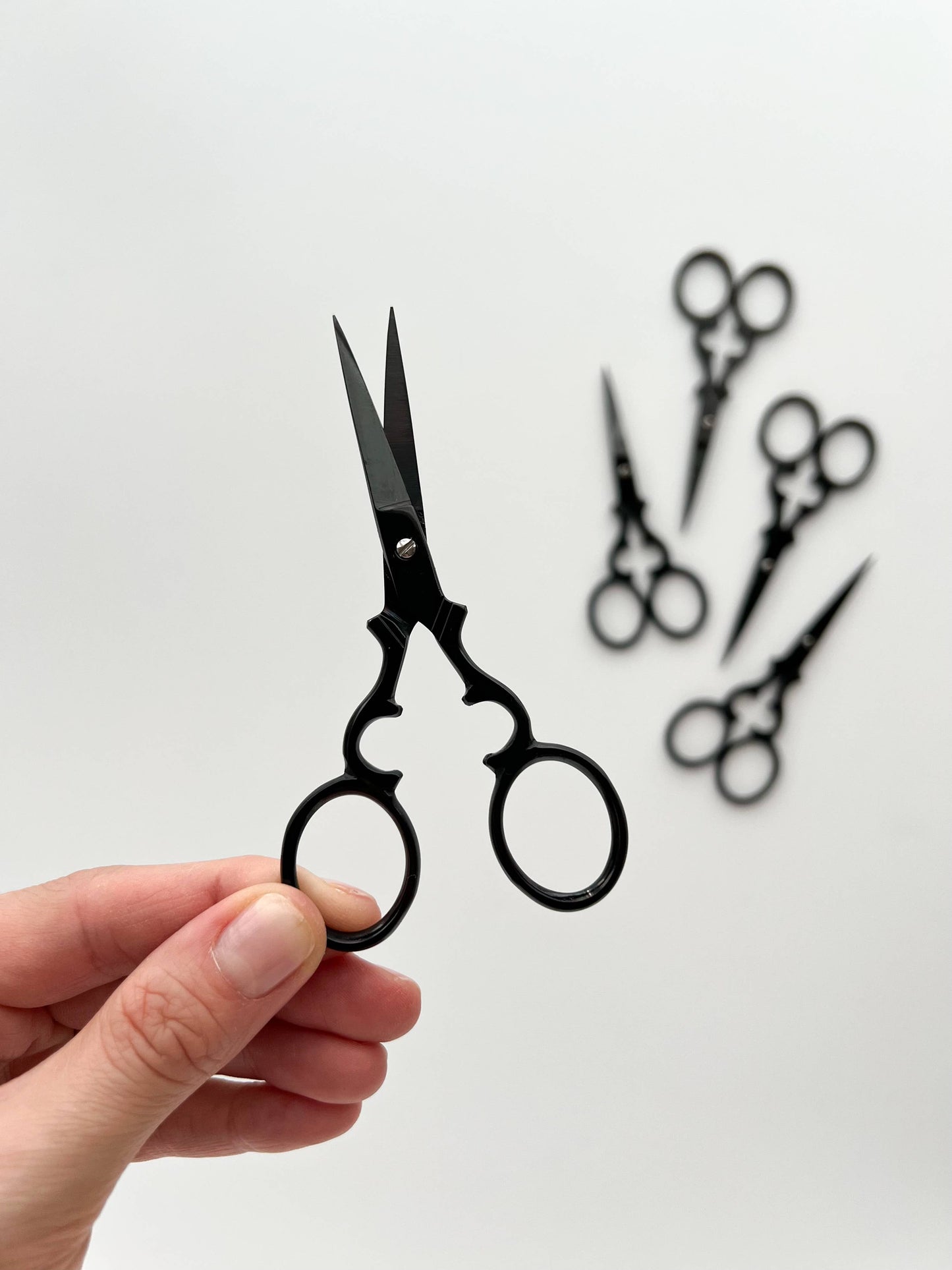 Vintage embroidery scissors, small needlecraft scissors