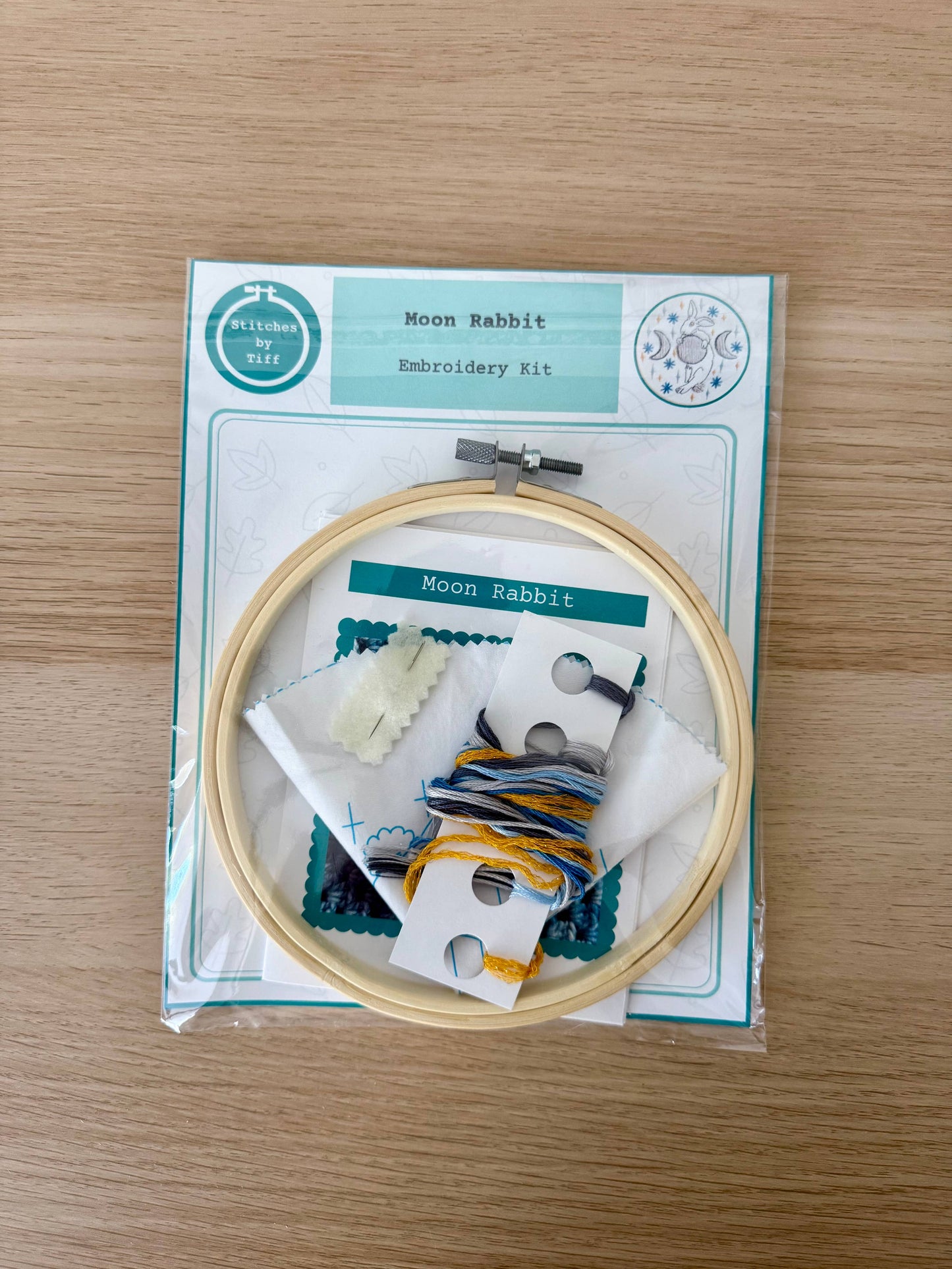 Moon Rabbit Mid-Autumn Festival Craft DIY Embroidery Kit