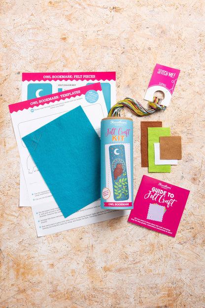 Owl Bookmark Felt Craft Kit | Beginner Craft Kit for Adults