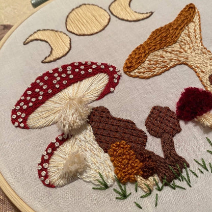 Mushie Sampler Craft DIY Embroidery Kit