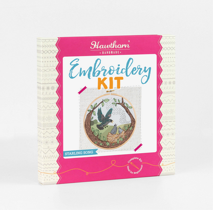 Starling Song Embroidery Kit | Beginner Craft Kit