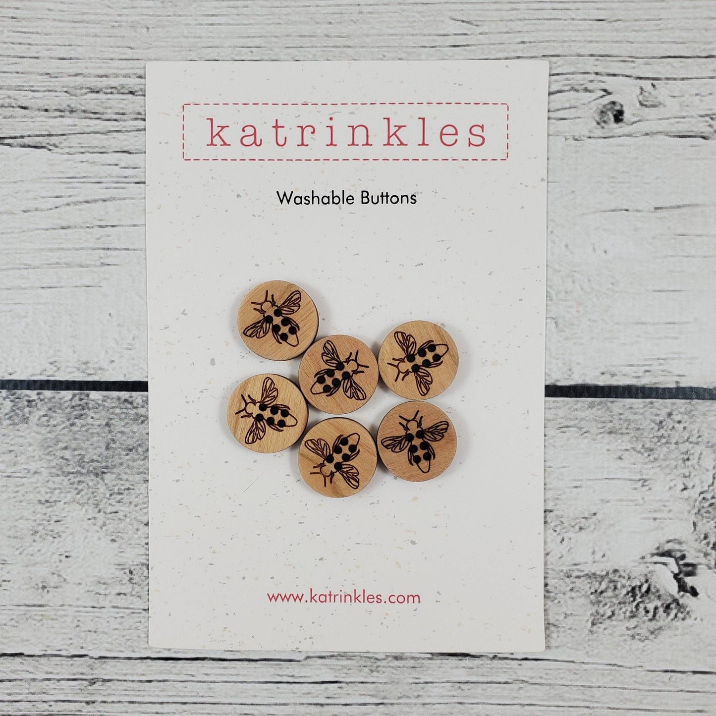 Honey Bee Stitchable Buttons