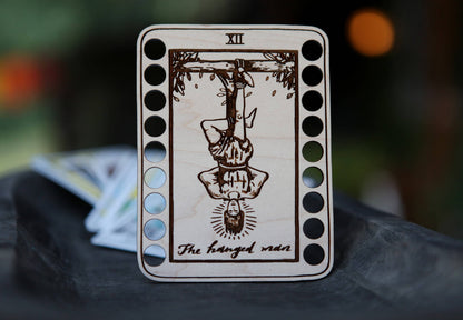 Death Tarot Card Embroidery Floss Holder
