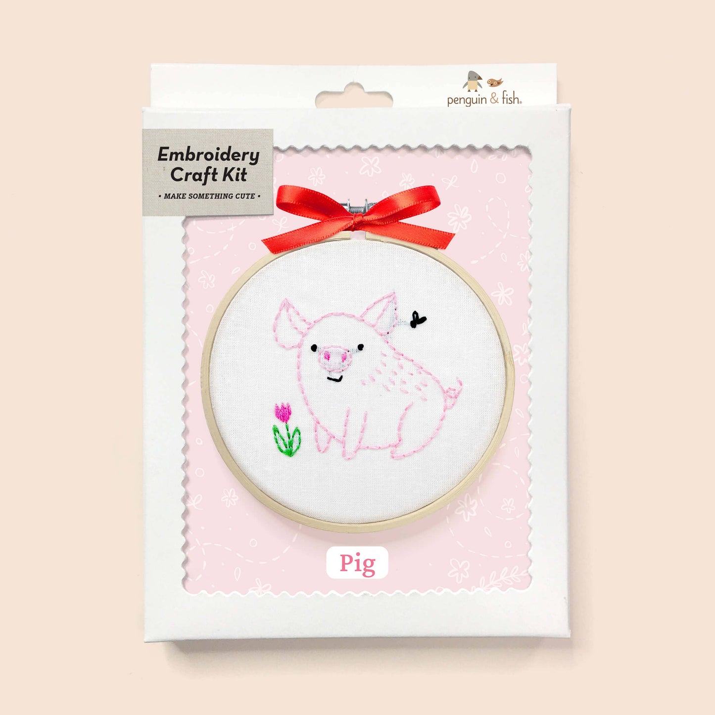 Pig 4" embroidery kit