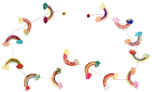 5ft  Paper Garland, Rainbow.