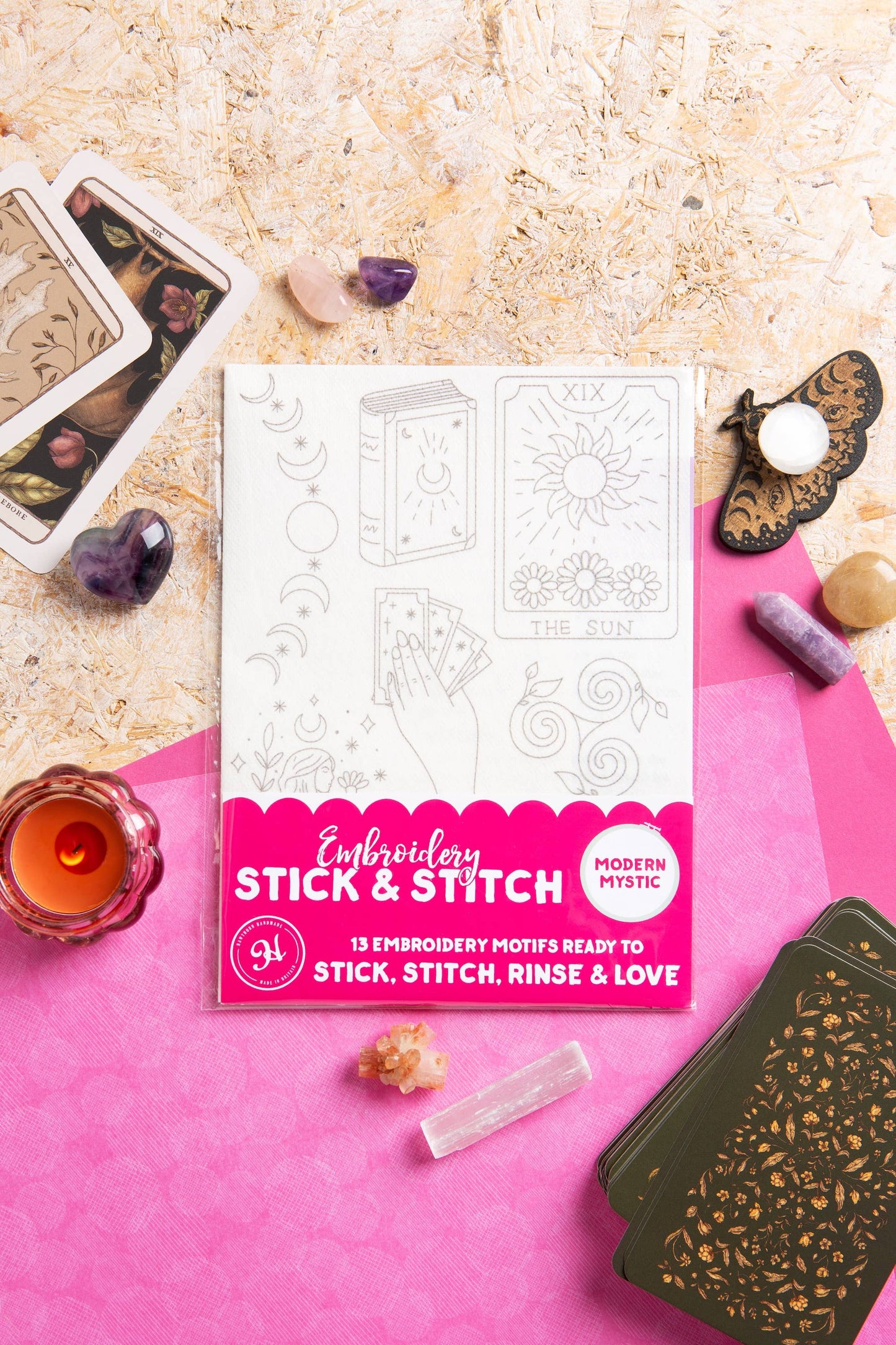 Modern Mystic Stick & Stitch Embroidery Pack | Celestial