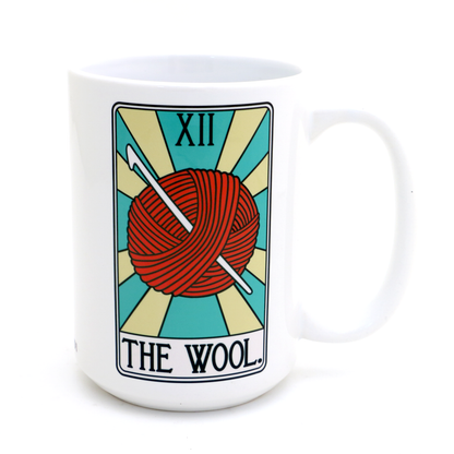 The Wool Tarot Card 15oz Crochet Mug