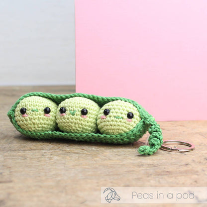 DIY Crochet Kit - Peas in a Pod Bag Charm
