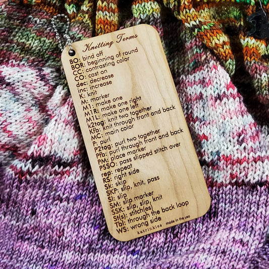 Knitting Terms Tool