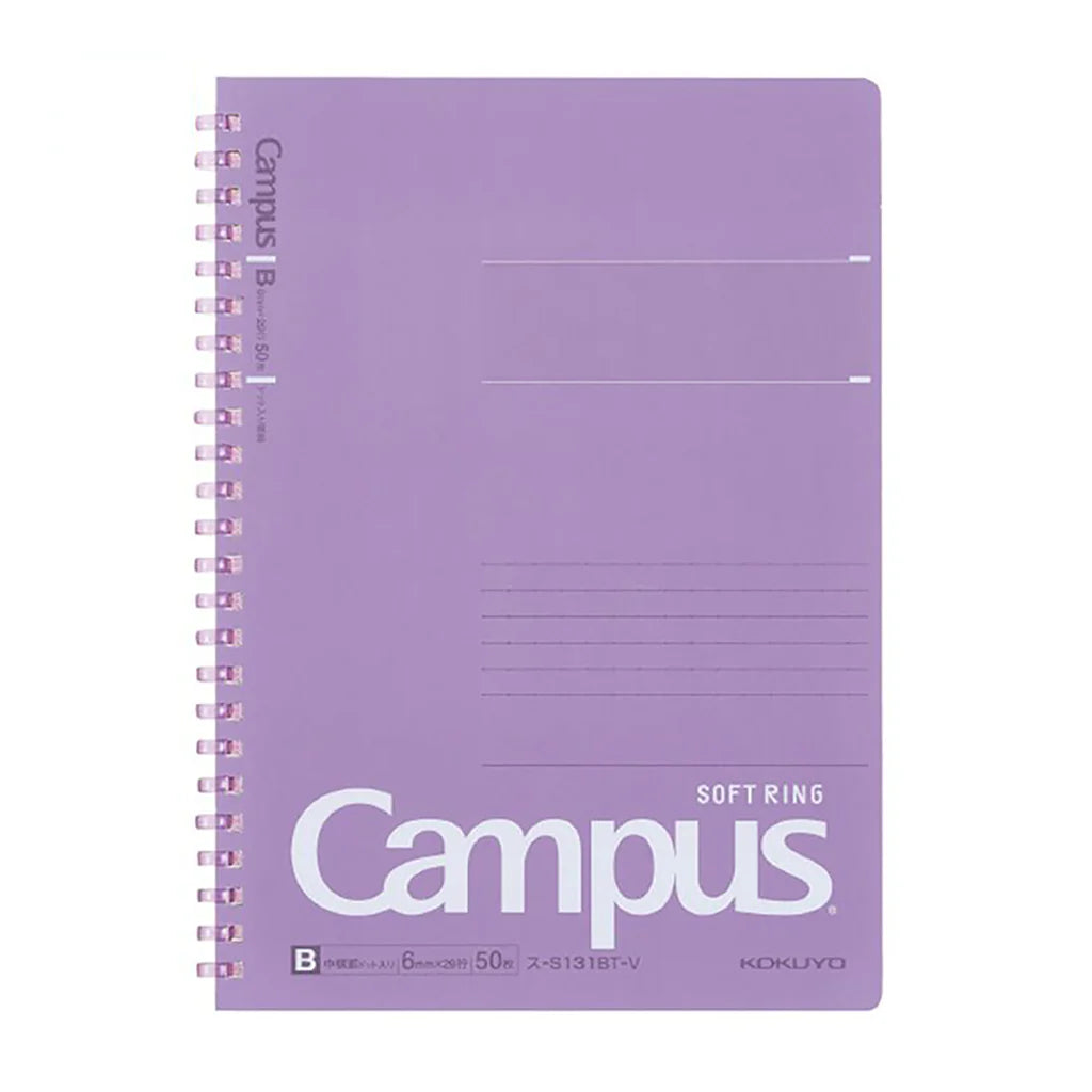 KOKUYO Campus Soft Ring Notebook - B5 6mm Dot Ruled, 40 Sheets