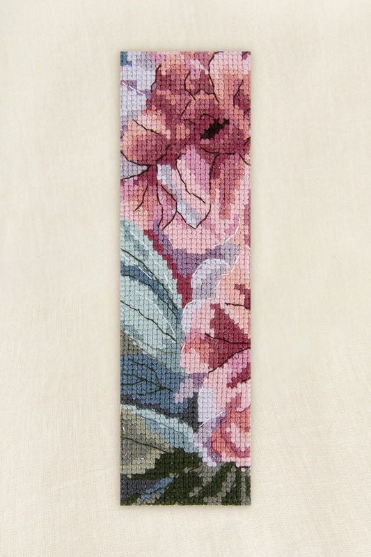 Peony Branches Bookmark Kit
