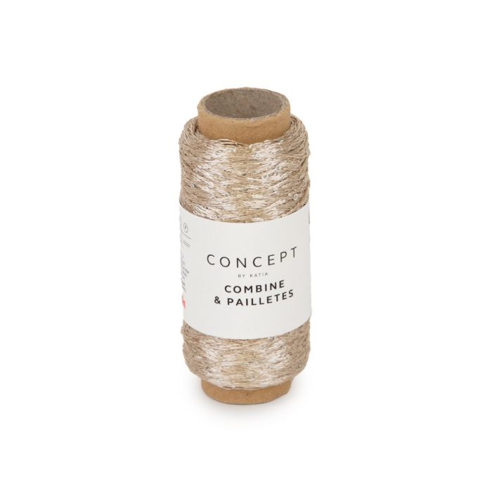 Combine & Paillettes Sequined Carry Along Yarn