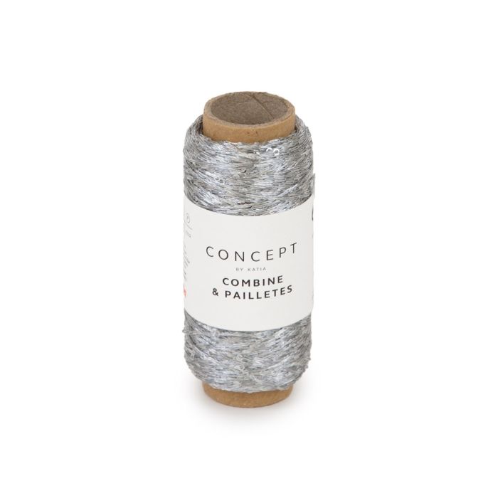 Combine & Paillettes Sequined Carry Along Yarn
